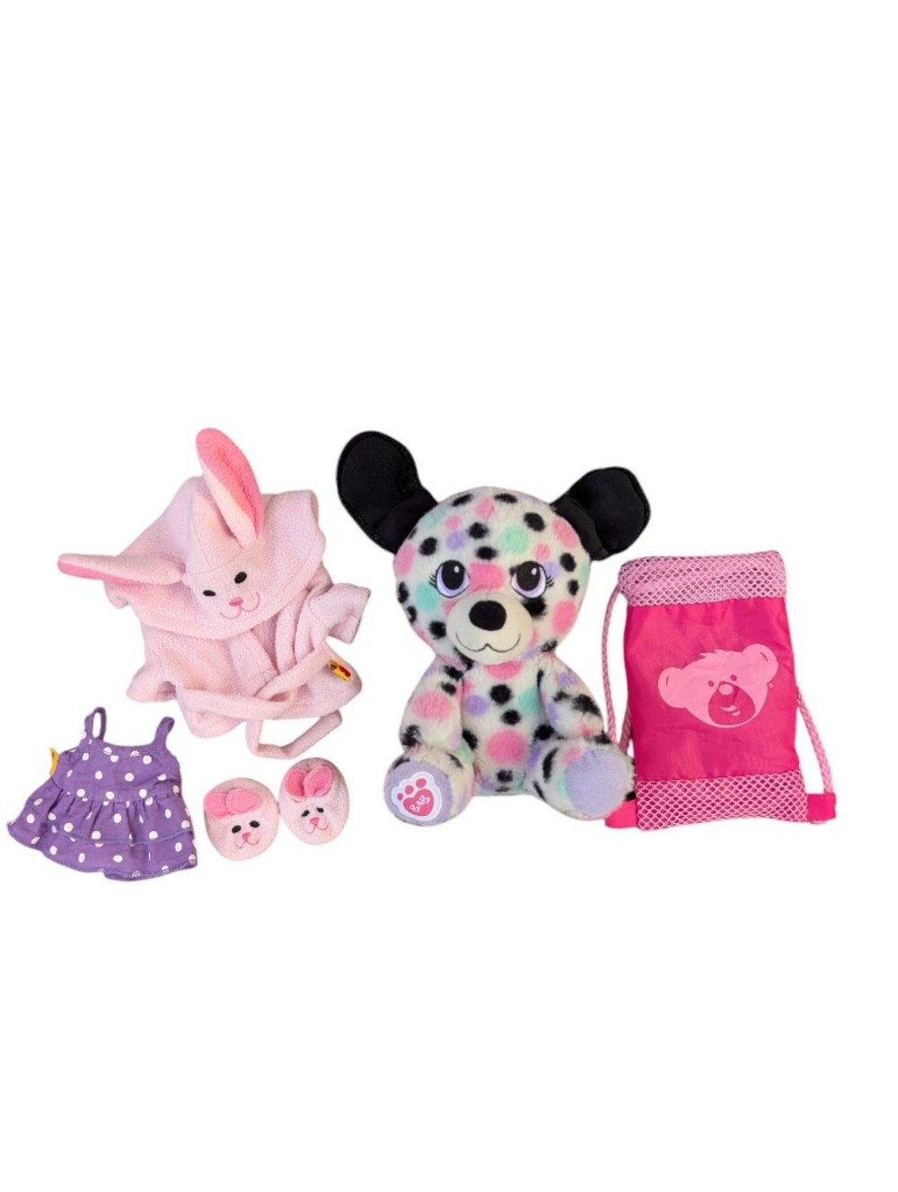 Build-a-Bear Smallfry Dog With Outfits And Mini Carrying Bag